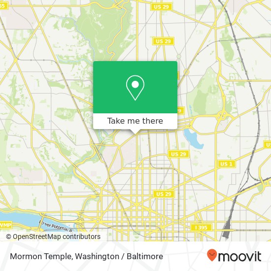 Mapa de Mormon Temple