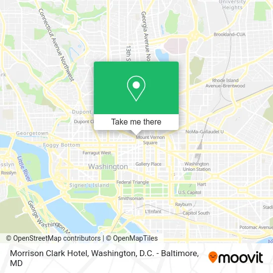 Morrison Clark Hotel map