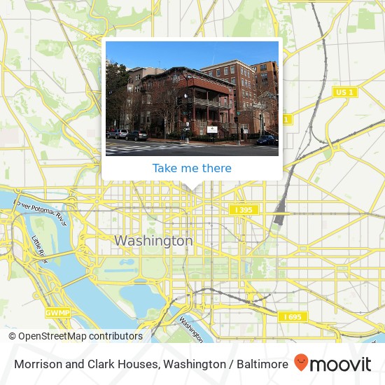 Morrison and Clark Houses map