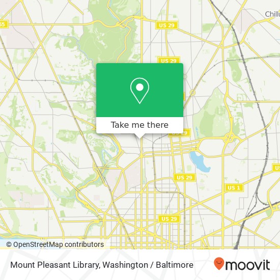 Mapa de Mount Pleasant Library