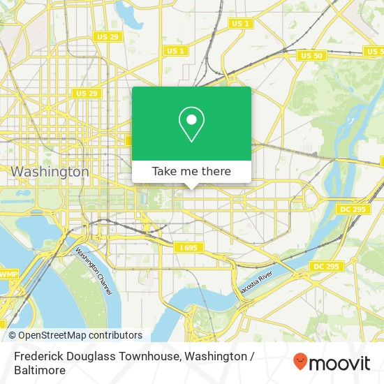 Frederick Douglass Townhouse map