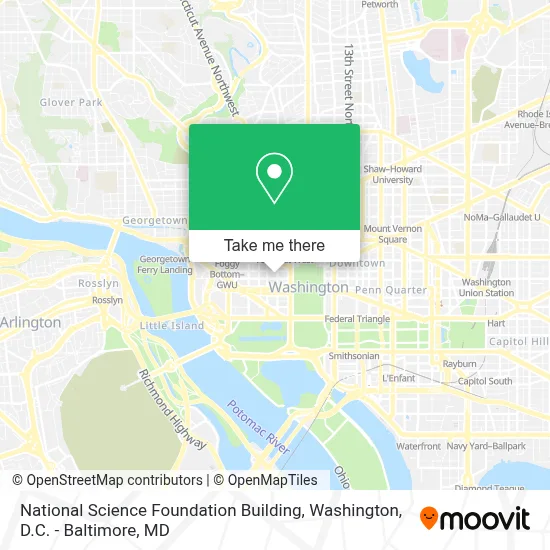 National Science Foundation Building map