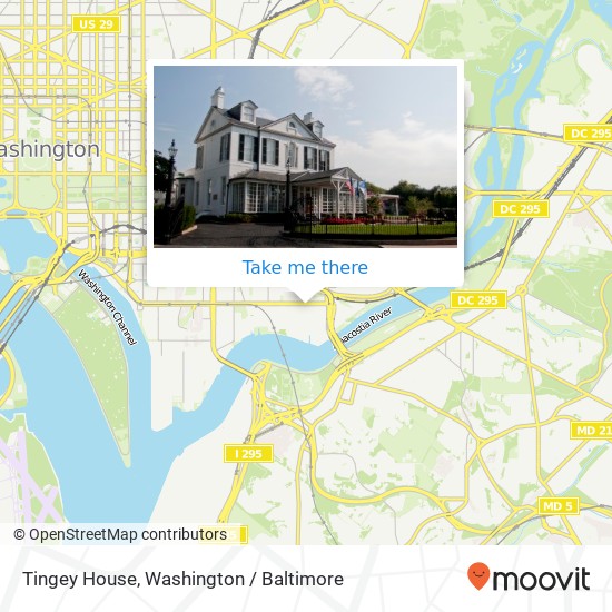 Mapa de Tingey House