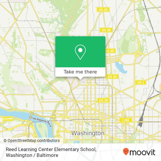 Mapa de Reed Learning Center Elementary School
