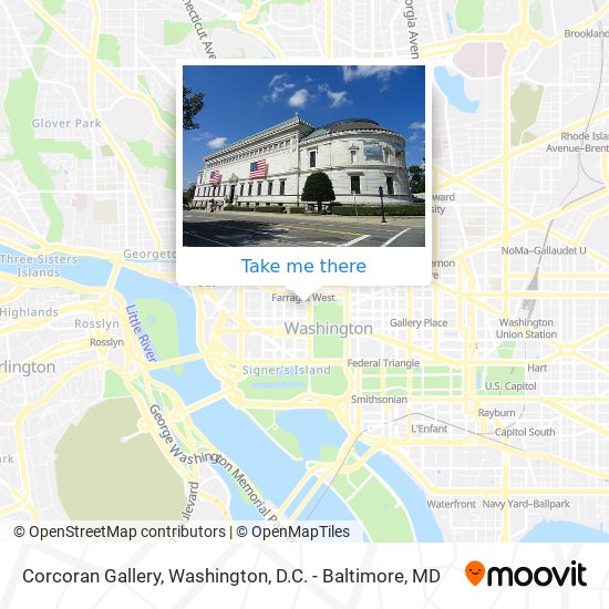 Corcoran Gallery map