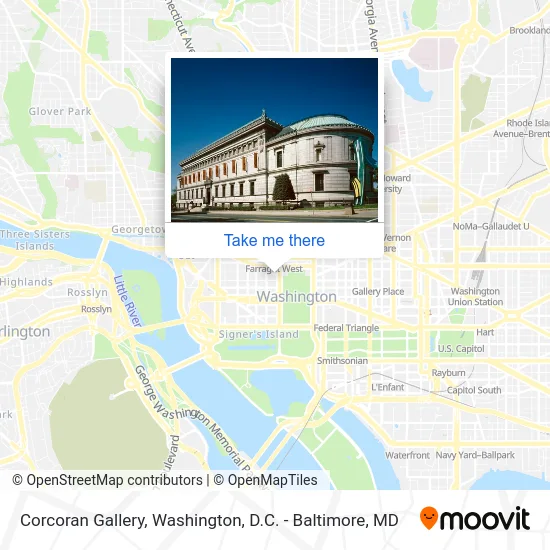 Corcoran Gallery map