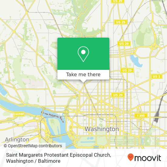 Saint Margarets Protestant Episcopal Church map