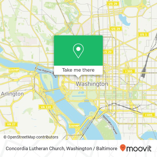 Concordia Lutheran Church map