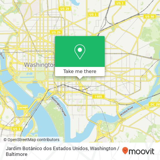 Jardim Botânico dos Estados Unidos map