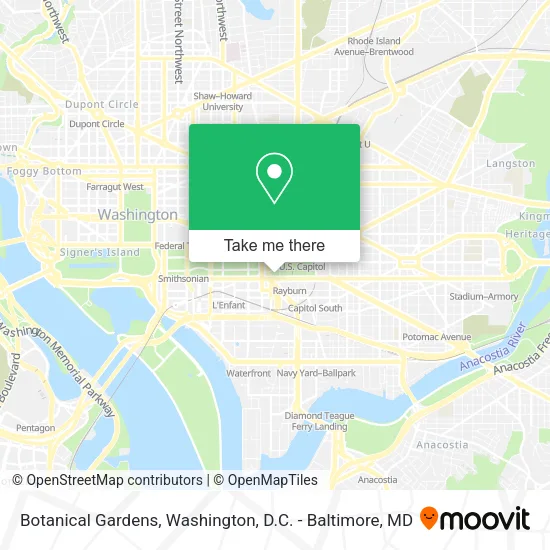 Botanical Gardens map