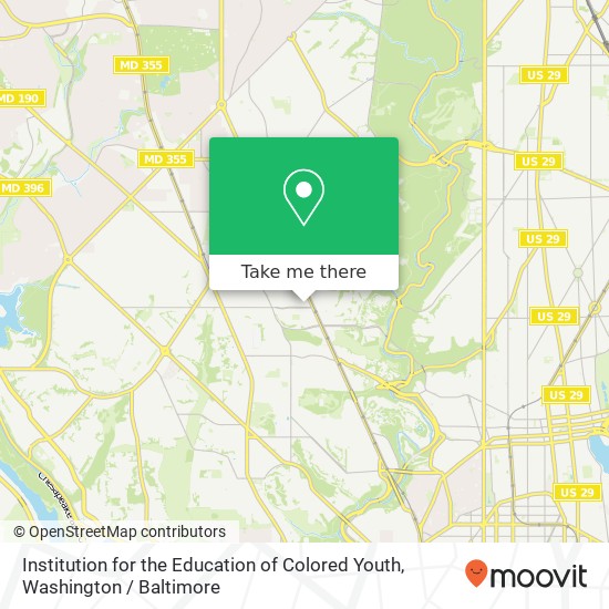 Institution for the Education of Colored Youth map