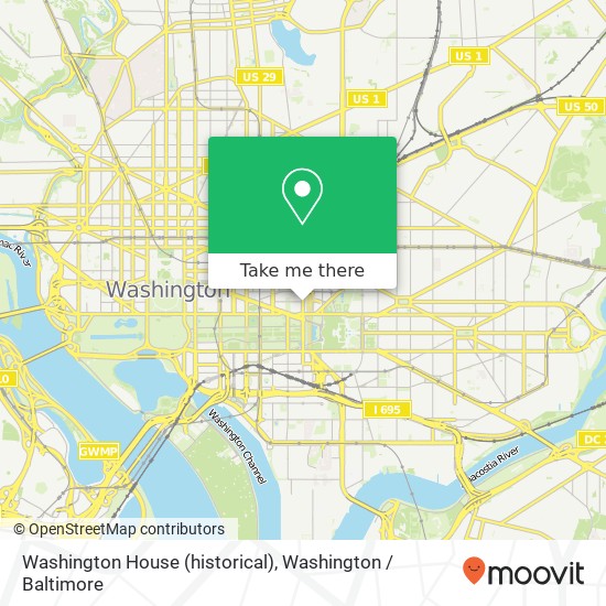 Mapa de Washington House (historical)