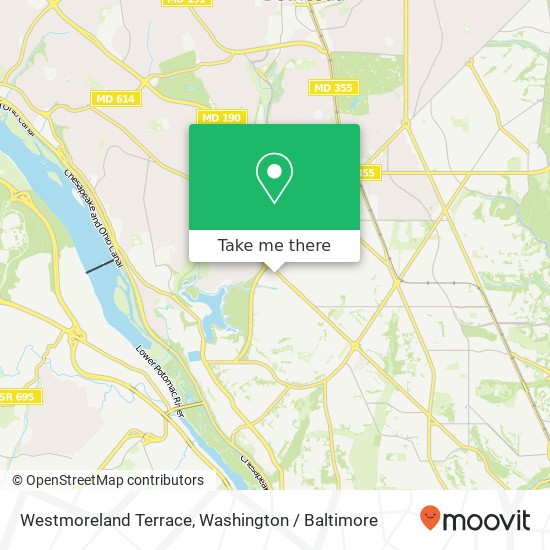 Westmoreland Terrace map