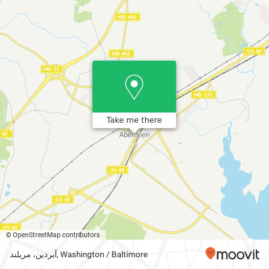 آبردین، مریلند map