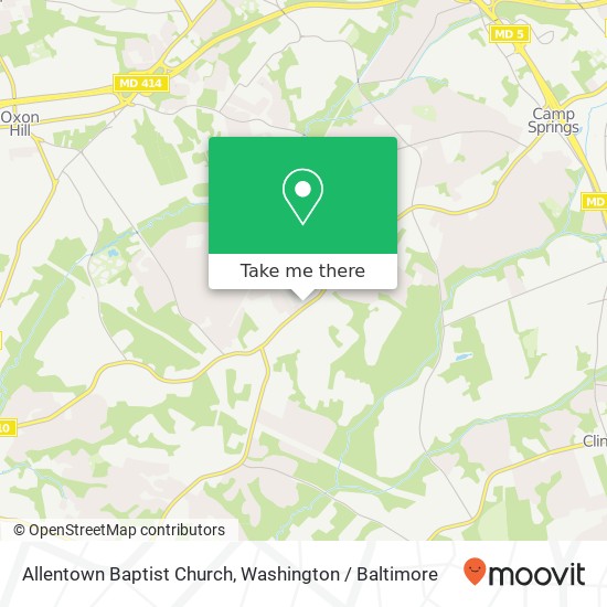 Allentown Baptist Church map