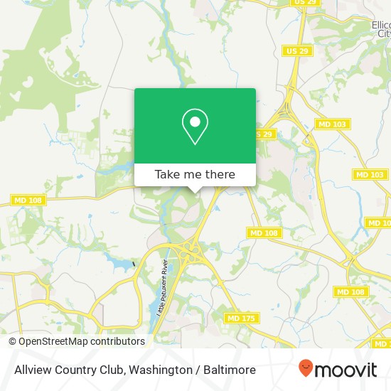 Allview Country Club map