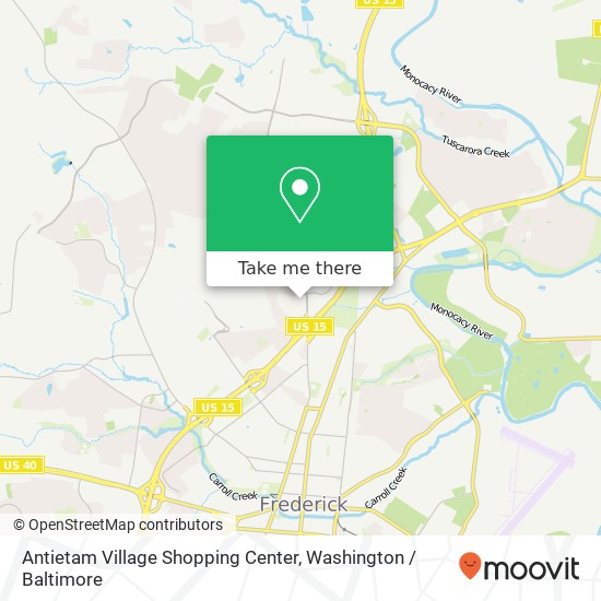 Mapa de Antietam Village Shopping Center