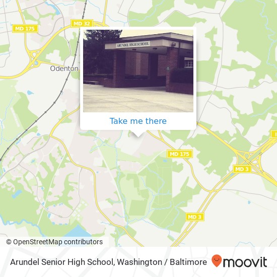 Arundel Senior High School map