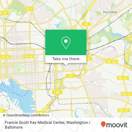 Mapa de Francis Scott Key Medical Center