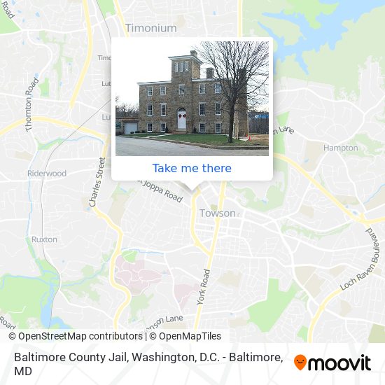 Baltimore County Jail map