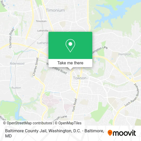 Baltimore County Jail map