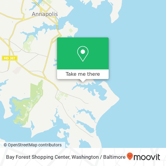 Bay Forest Shopping Center map