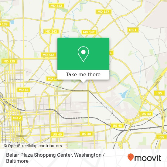 Mapa de Belair Plaza Shopping Center