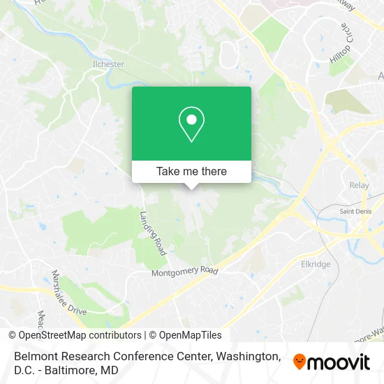 Belmont Research Conference Center map