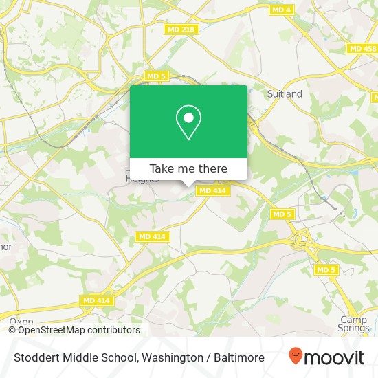 Mapa de Stoddert Middle School