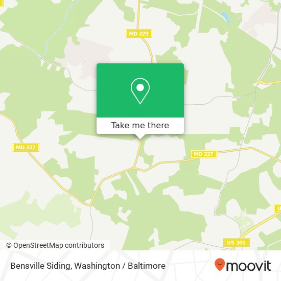 Mapa de Bensville Siding