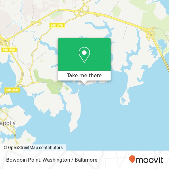 Mapa de Bowdoin Point