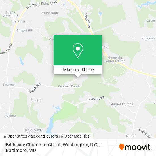 Bibleway Church of Christ map