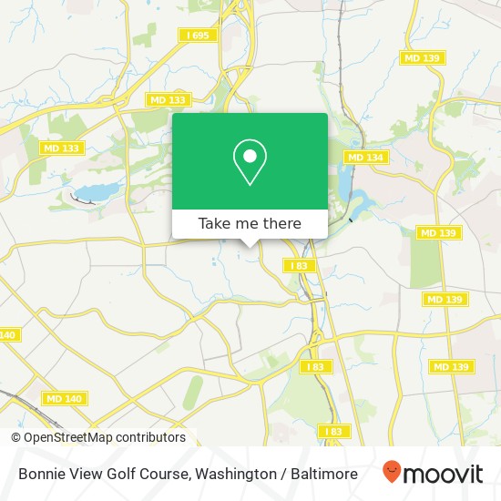 Mapa de Bonnie View Golf Course