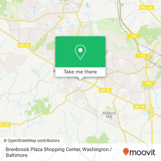 Mapa de Brenbrook Plaza Shopping Center