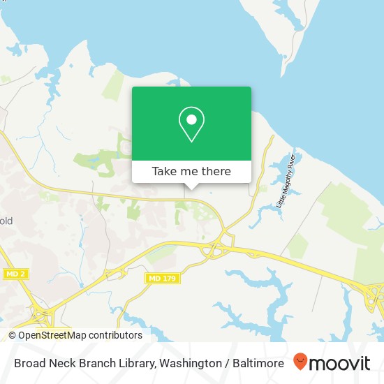 Broad Neck Branch Library map