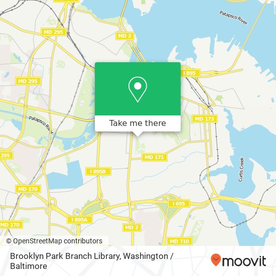 Brooklyn Park Branch Library map