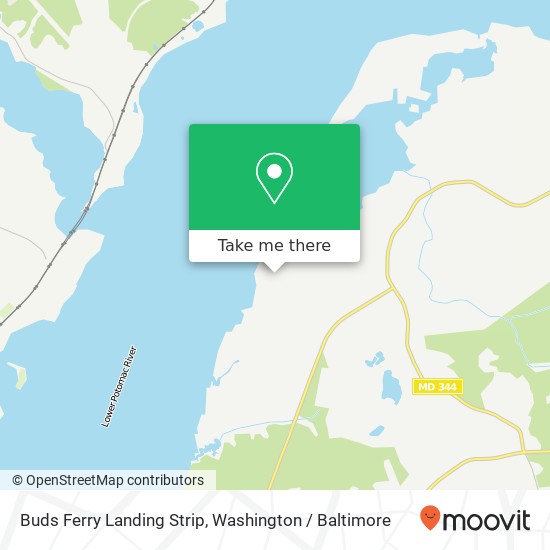 Buds Ferry Landing Strip map