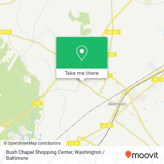 Bush Chapel Shopping Center map