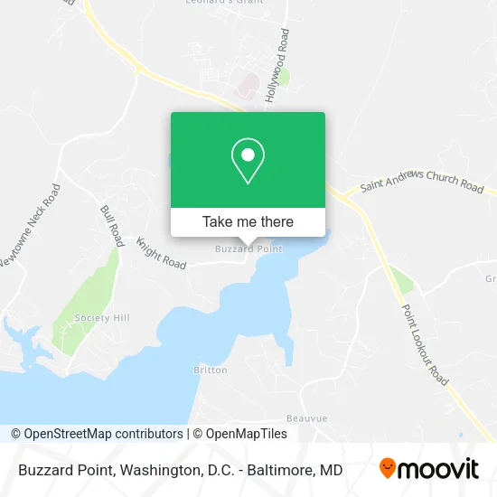 Buzzard Point map