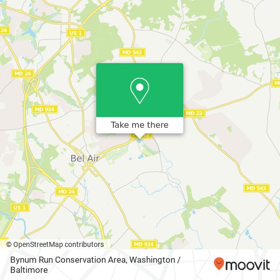 Mapa de Bynum Run Conservation Area