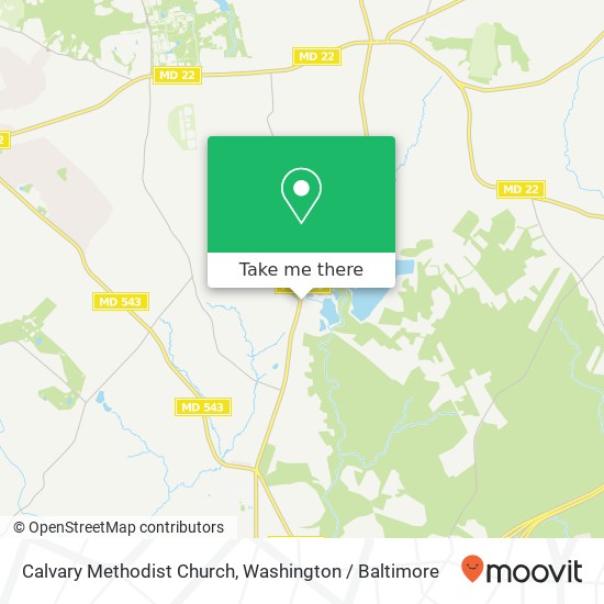 Calvary Methodist Church map