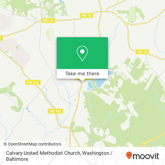 Calvary United Methodist Church map