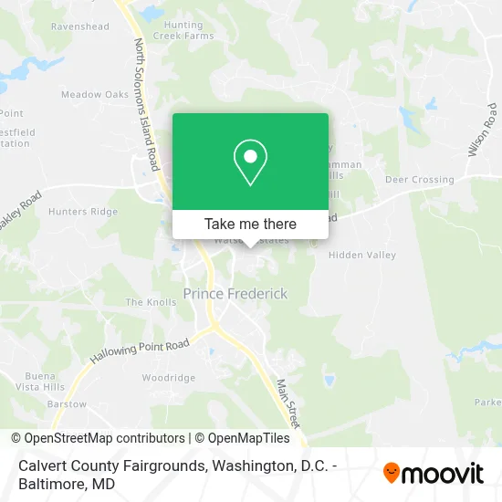 Calvert County Fairgrounds map