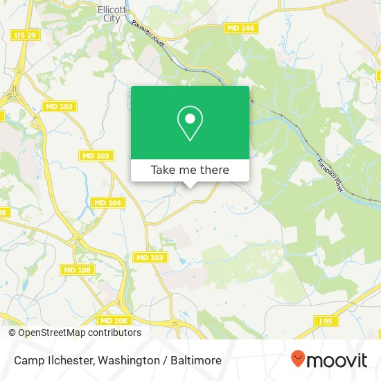 Camp Ilchester map