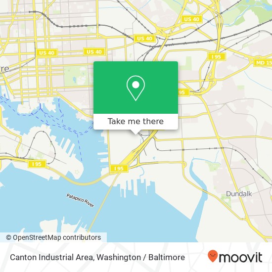 Canton Industrial Area map