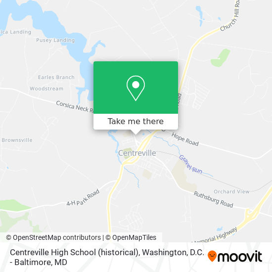 Mapa de Centreville High School (historical)