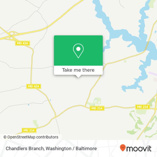 Chandlers Branch map