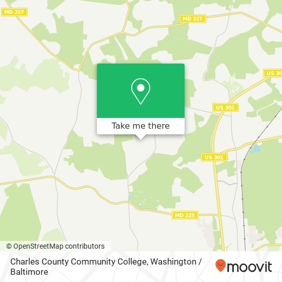 Mapa de Charles County Community College