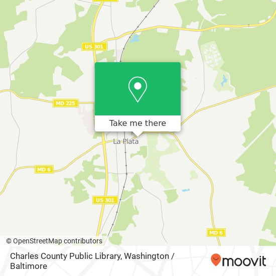Charles County Public Library map
