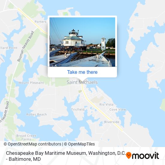 Chesapeake Bay Maritime Museum map